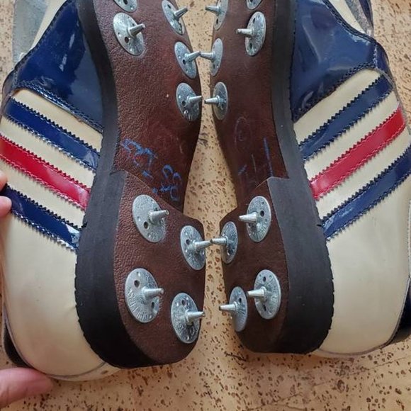 Vintage Retro ADIDAS Patent leather golf shoes. US 6.5 men/9 ladies. - Picture 4 of 8